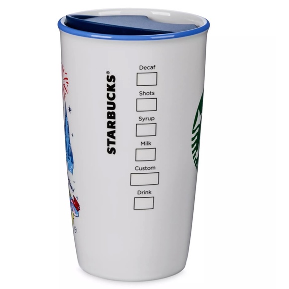 Disney Parks STARBUCKS Magic Kingdom Exclusive Ceramic Tumbler 12oz - NEW - Picture 2 of 2
